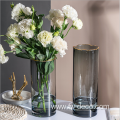 Europe style home decor flower glass vase cylinder